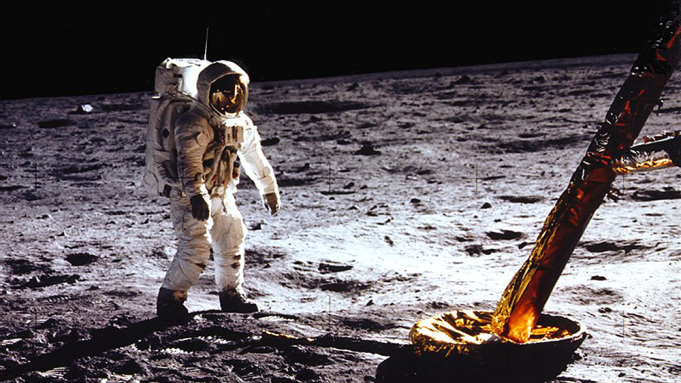 MANDATORY CREDIT: NASA/Rex Features. Editorial use only
Mandatory Credit: Photo by NASA/REX/Shutterstock (3683583c)
(Real lunar mission image) Buzz Aldrin stands beside Lunar Module strut and probe
Apollo 11 Moon landing mission - 1969
FULL COPY: http://www.rexfeatures.com/nanolink/oqps 

These fascinating images might do little to dispel conspiracy theories that the 1969 moon landing was faked.

They feature Apollo 11 astronauts Neil Armstrong and Edwin ("Buzz") Aldrin carrying out tasks on a clearly simulated lunar surface.

While the astronauts practice manoeuvres, including collecting soil samples, men in shirts and ties can be seen in the background casually observing the scene.

In fact, these are real training simulations carried out in Houston three months before the actually set foot on the moon.

The practice sessions were carried out over a number of days in April 1969 in Building 9 of the Texas-based U.S. space agency facility. The images were unearthed by tech website Gizmodo.