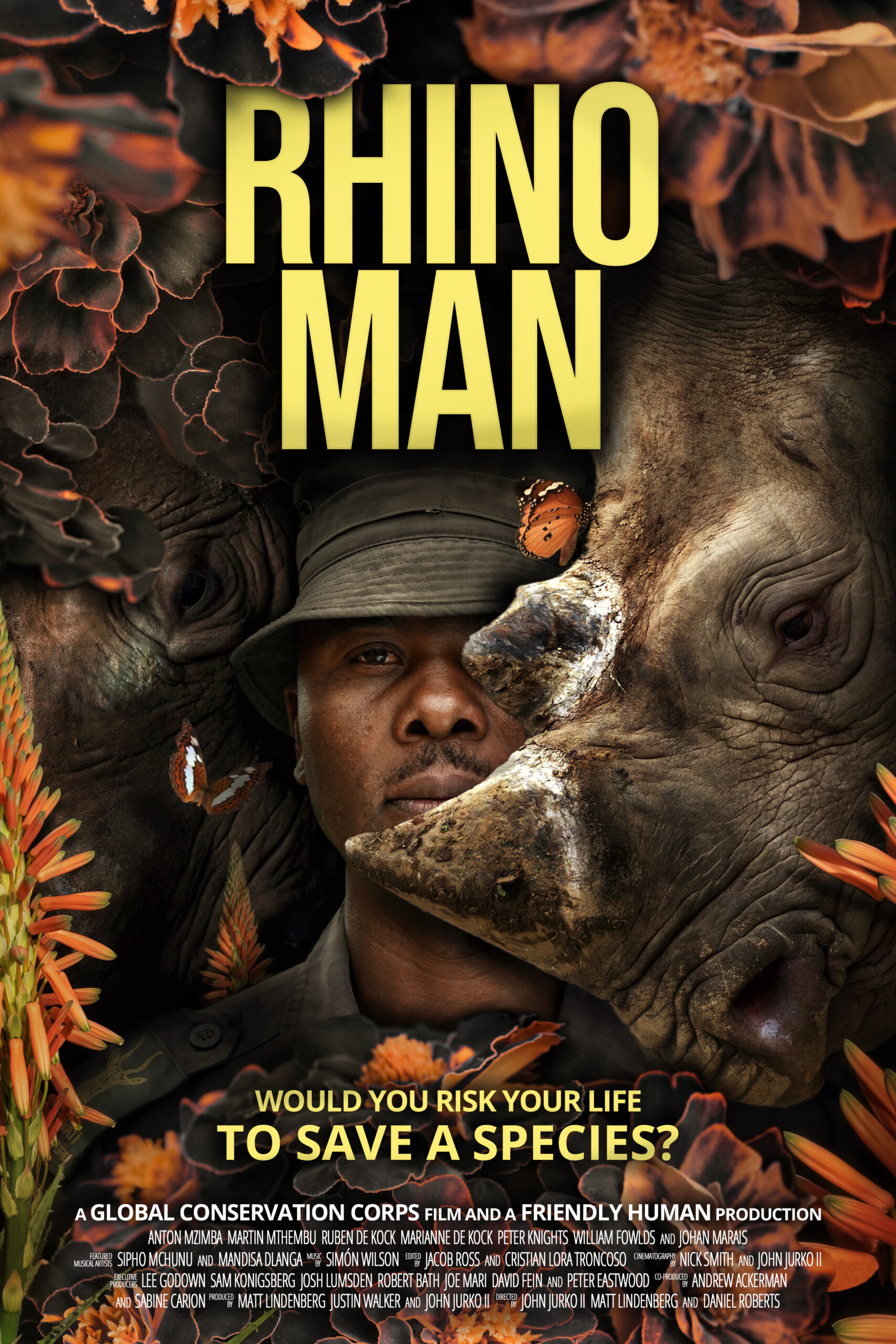 RHINO MAN Poster Large for Print by Marcel van Luit